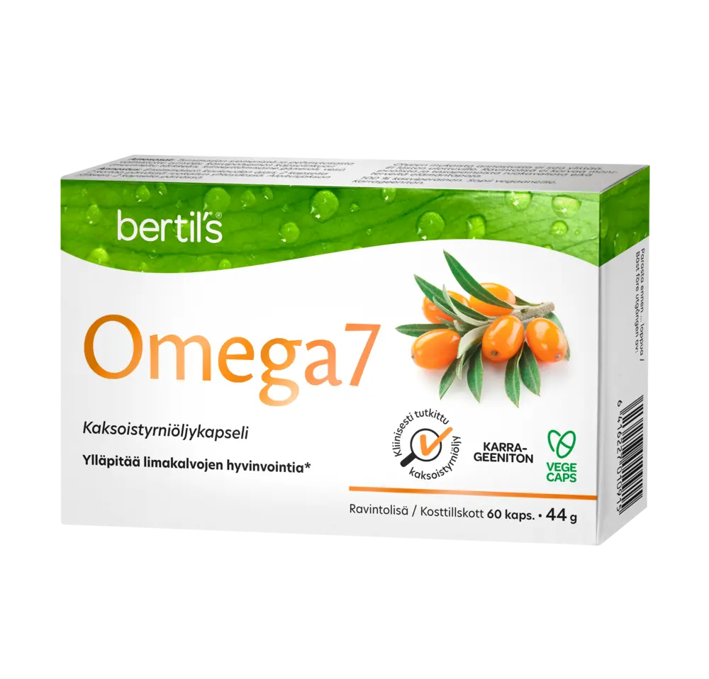 bertils Omega7 Tyrniöljykapseli