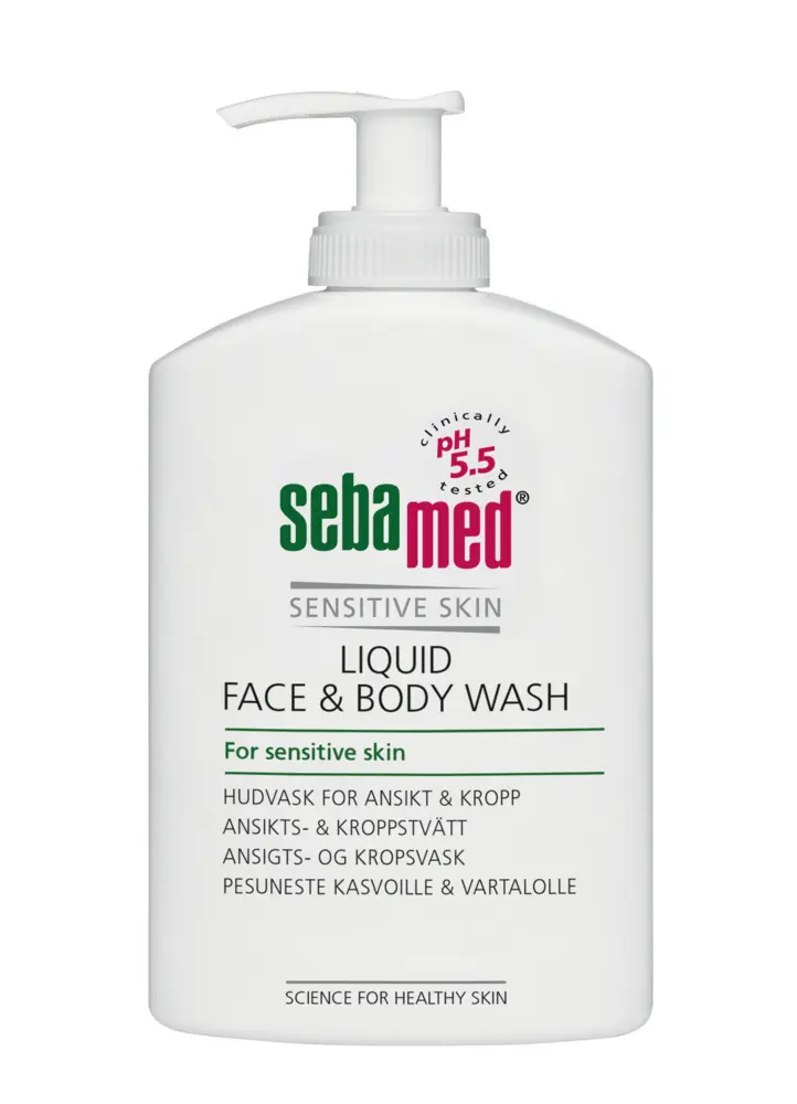 Sebamed Liquid Face&Body Wash pesuneste pumppupullo