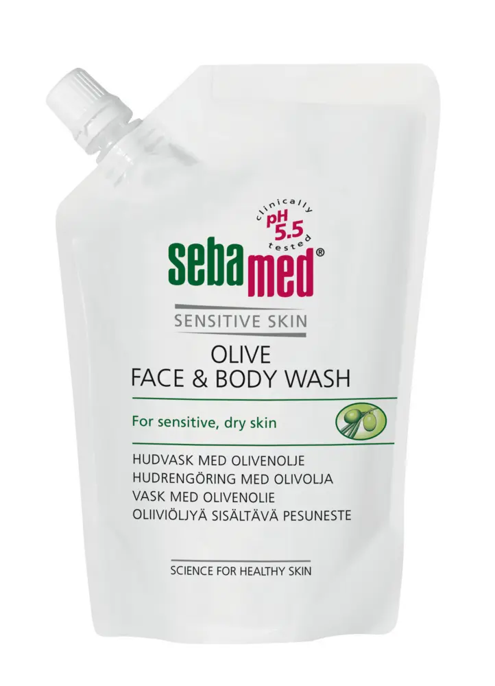 Sebamed Olive Face&Body Wash pesuneste täyt