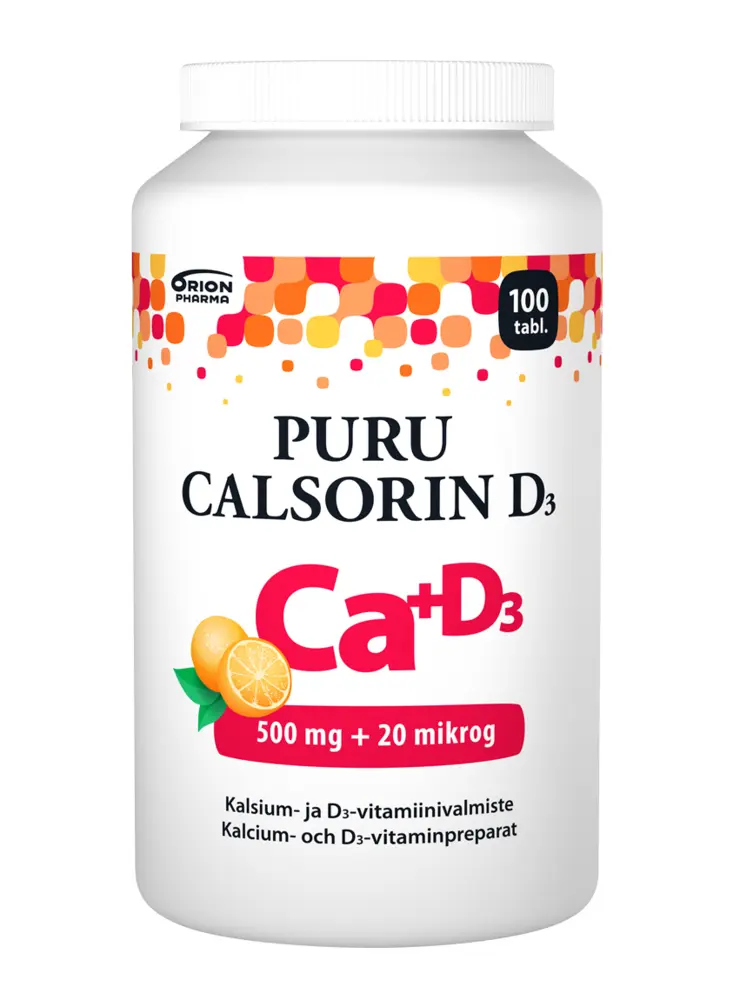 Puru Calsorin D3 500 mg + 20 mikrog
