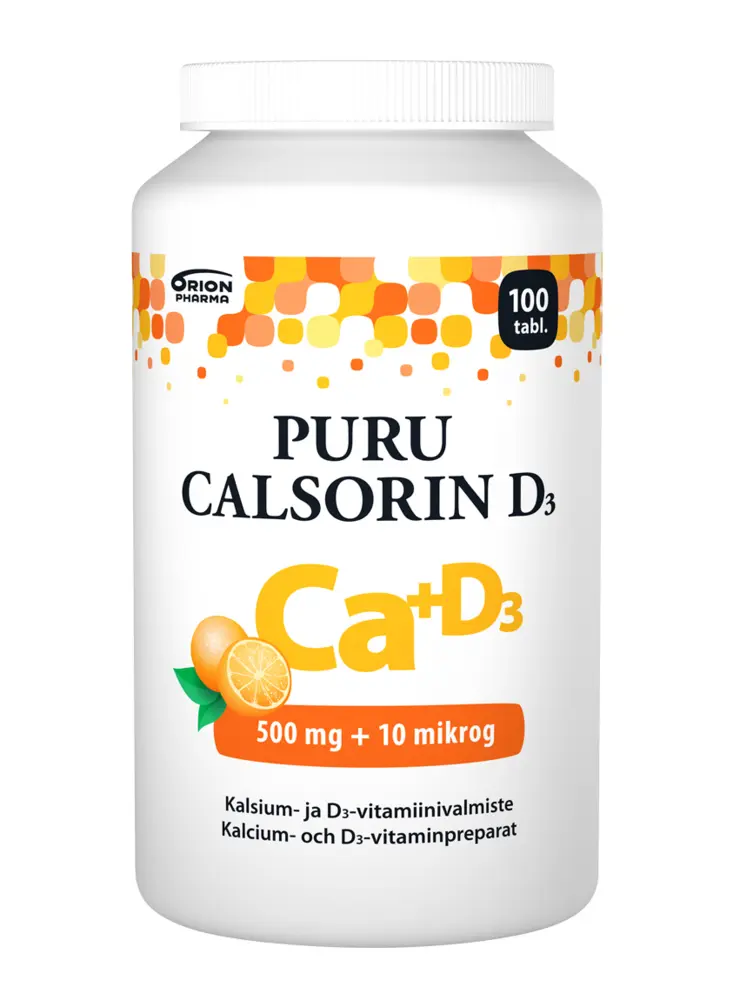 Puru Calsorin D3 500 mg + 10 mikrog