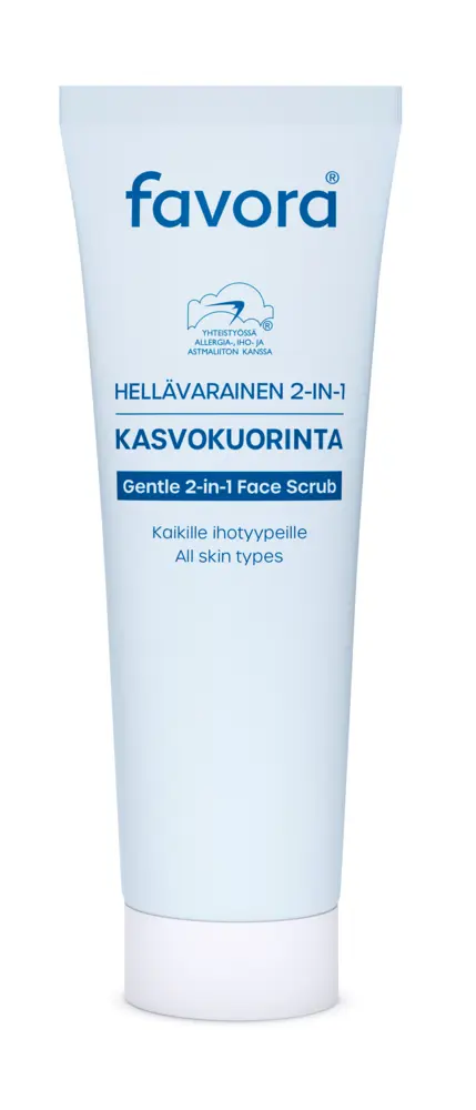Favora Hellävarainen 2 in 1 kuorintavoide