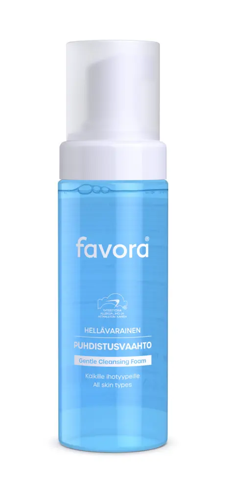 Favora hellävarainen puhdistusvaahto neste