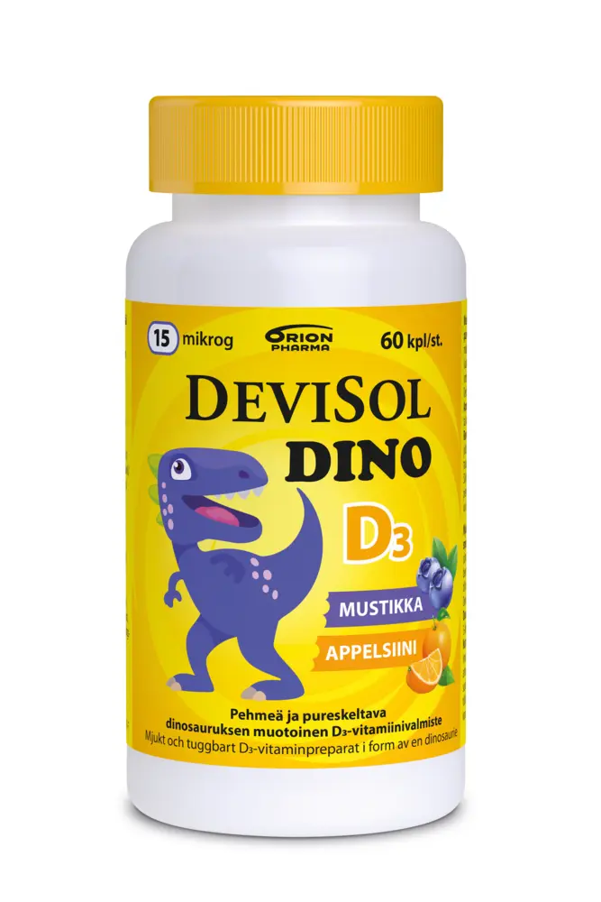 Devisol Dino mustikka appelsiini 15 mikrog