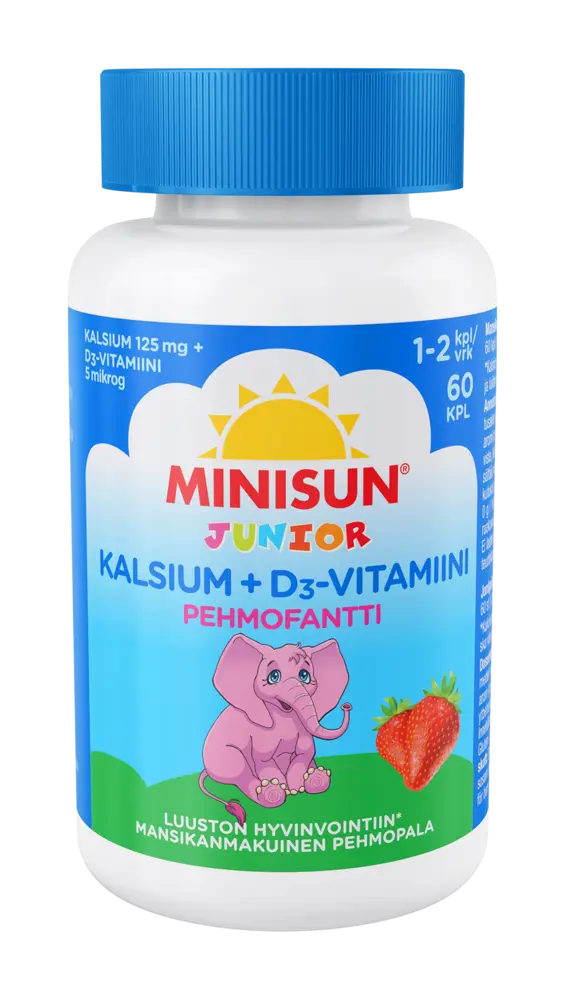 Minisun Kalsium+D-vitamiini Pehmofantti jr.