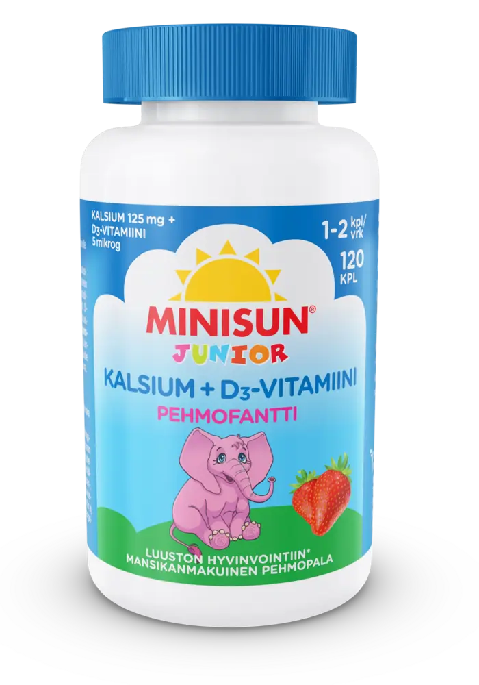 Minisun Kalsium+D-vitamiini Pehmofantti jr.