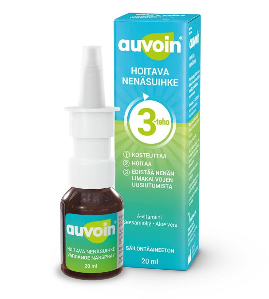 Auvoin hoitava A-vitamiini nenäsuihke
