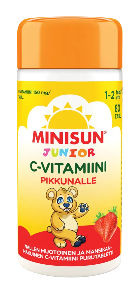 Minisun Junior C-vitamiini mansikka