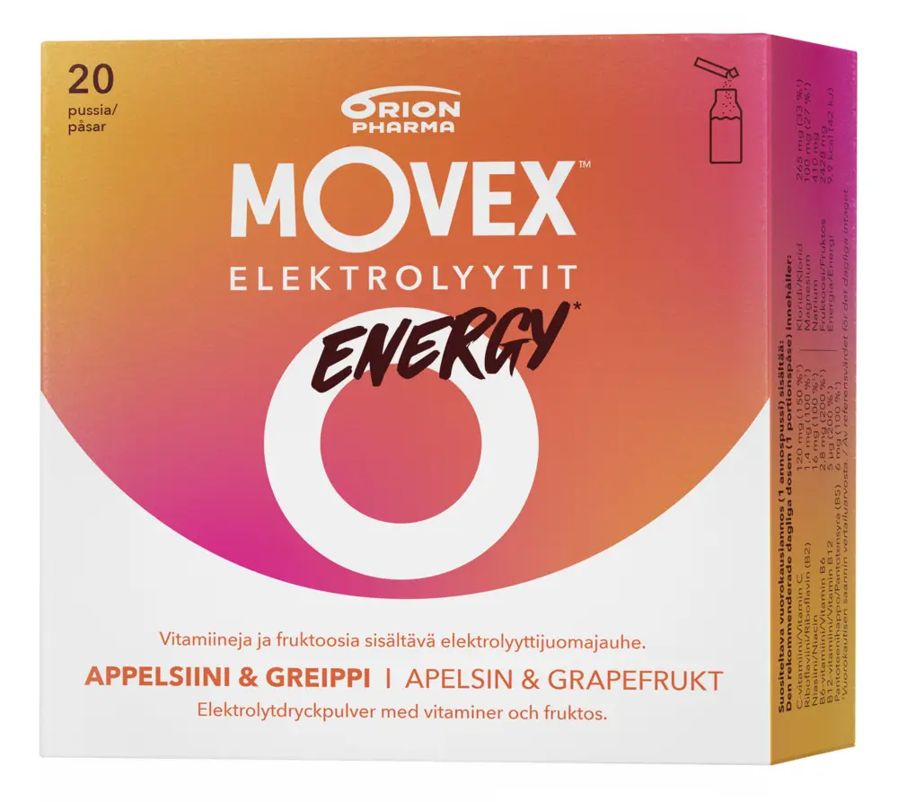Movex Elektrolyyttijuomajauhe Energy