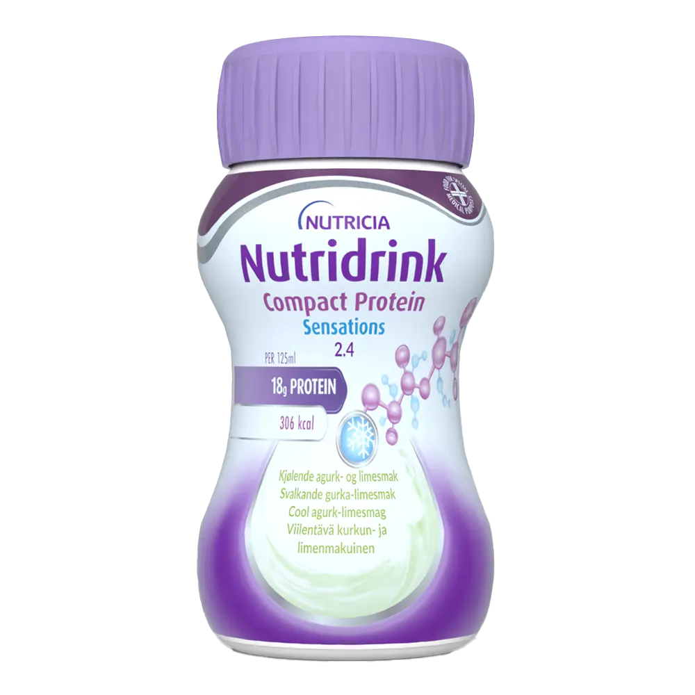 Nutridrink Compact Protein Sensations viilentävä kurkku-lime