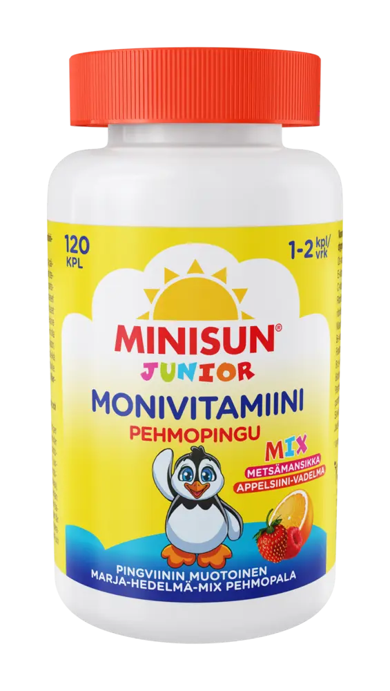 Minisun Monivitamiini Pehmopingu Marja-Hedelmä-Mix