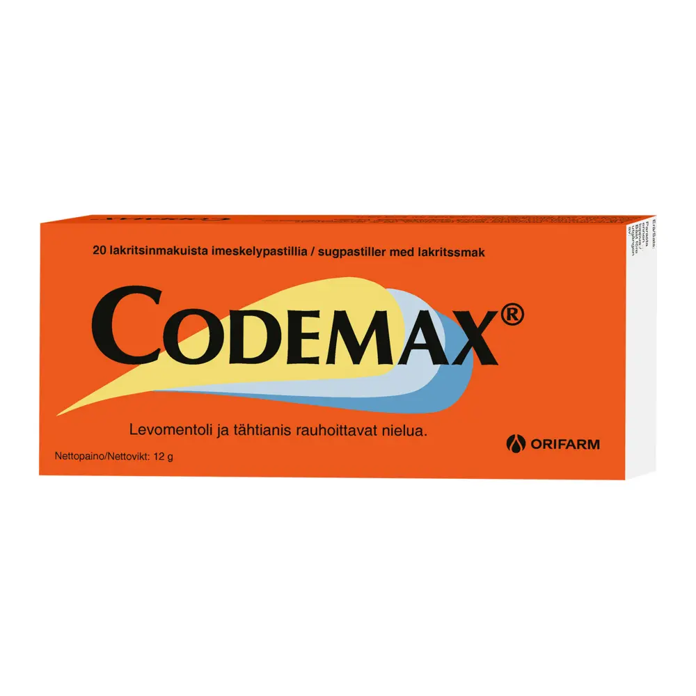 Codemax imeskeltävä pastilli
