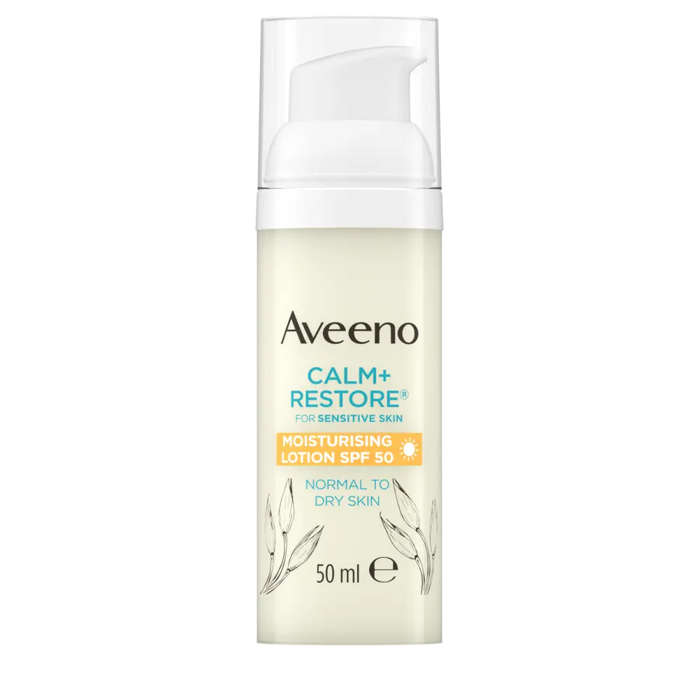 Aveeno Calm Restore Moisturising Lotion SPF50 kosteusvoide