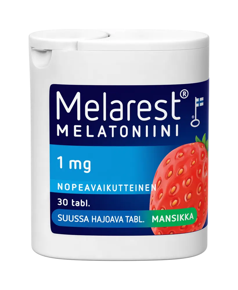 Melarest 1 mg Mansikka